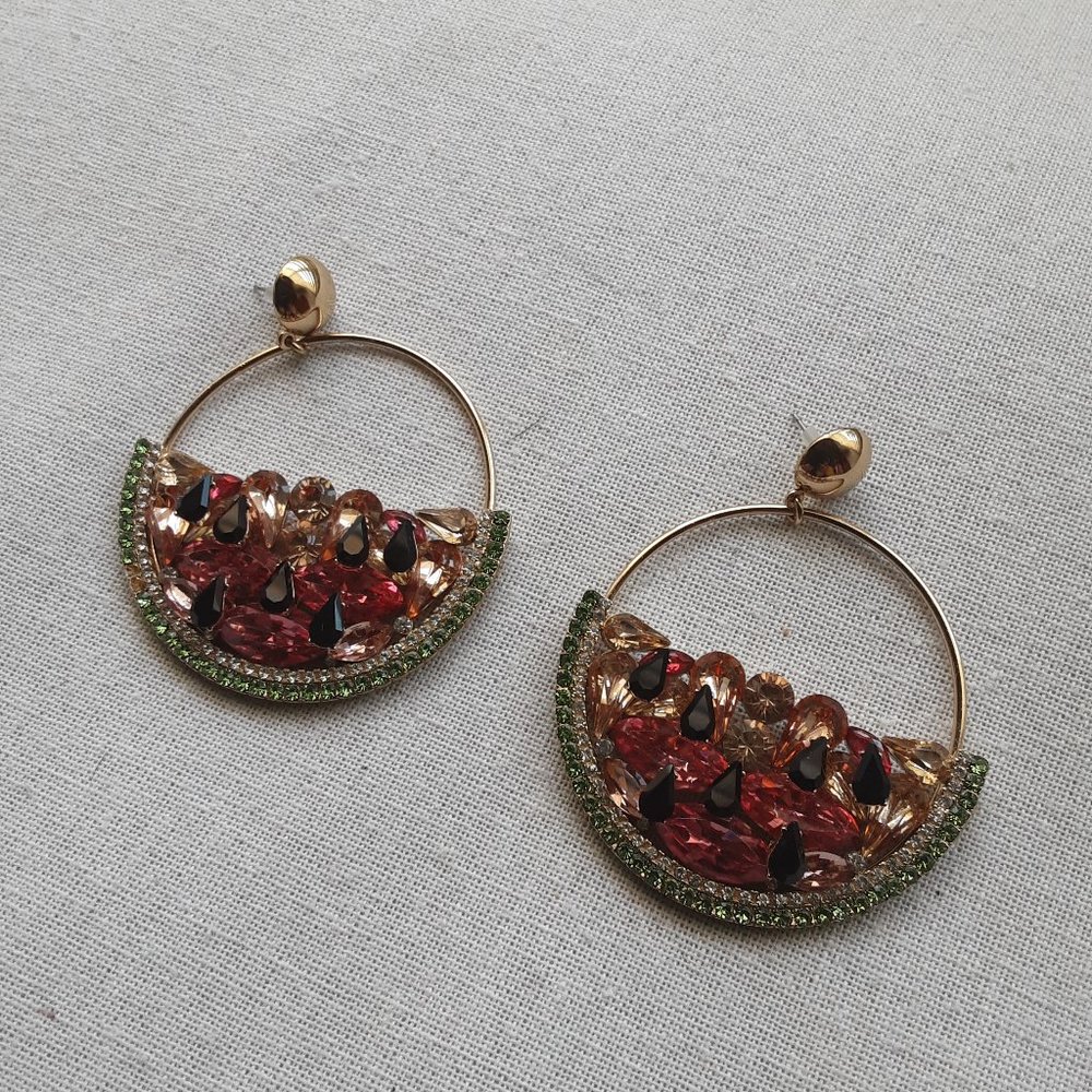 Watermelon sugar jewel earrings